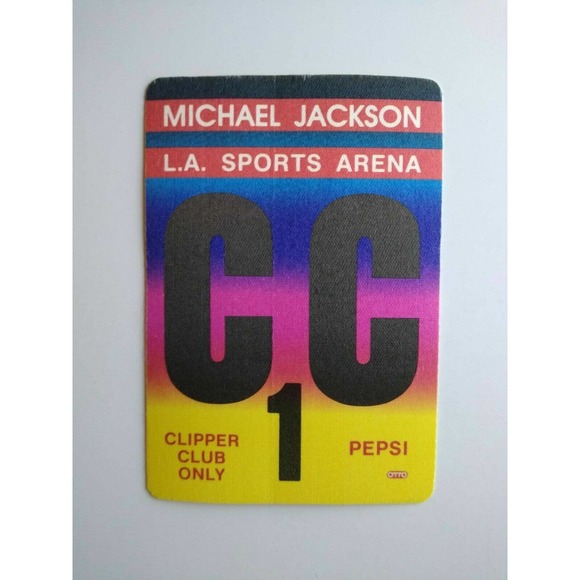 Michael Jackson Bad Backstage Pass Original 1988 L.A. Concert Clipper Club #1 - Picture 4 of 4